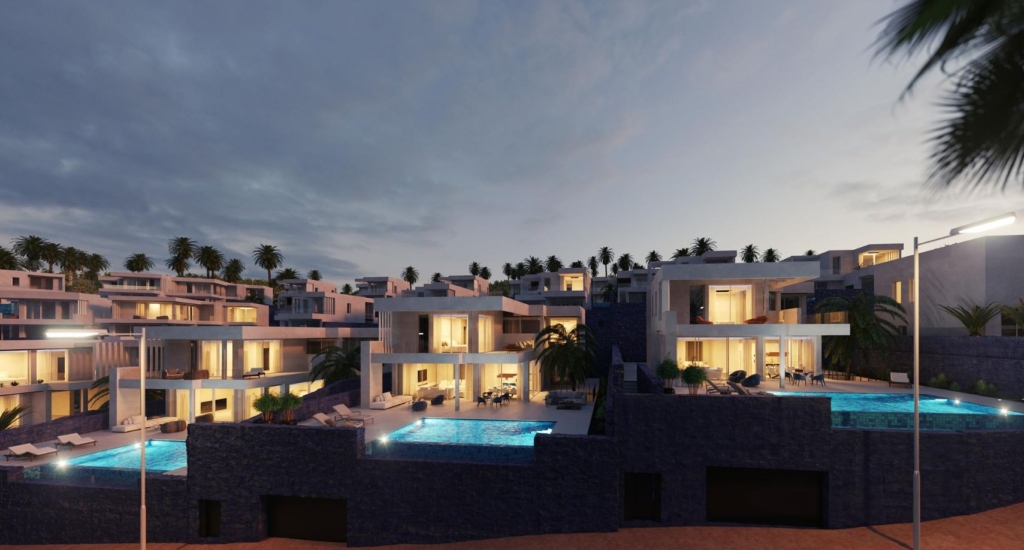 Exclusief perceel met een project voor 4 villa's in Costa Adeje 1370