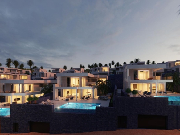 Exclusief perceel met een project voor 4 villa's in Costa Adeje 1370